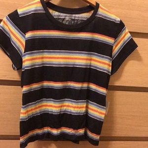 Rainbow striped T-shirt